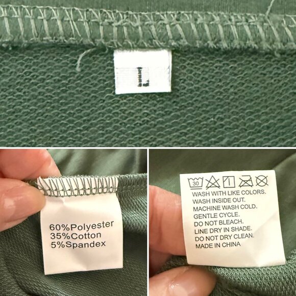 Dont Make Me Drop A House On You Sweatshirt L Green Wizard Inspired Theater Top - Picture 7 of 11